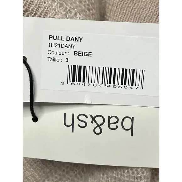 Ba&sh NWT women’s DANY Mohair sweater size 3/L/8 Beige Neutral - Picture 11 of 12